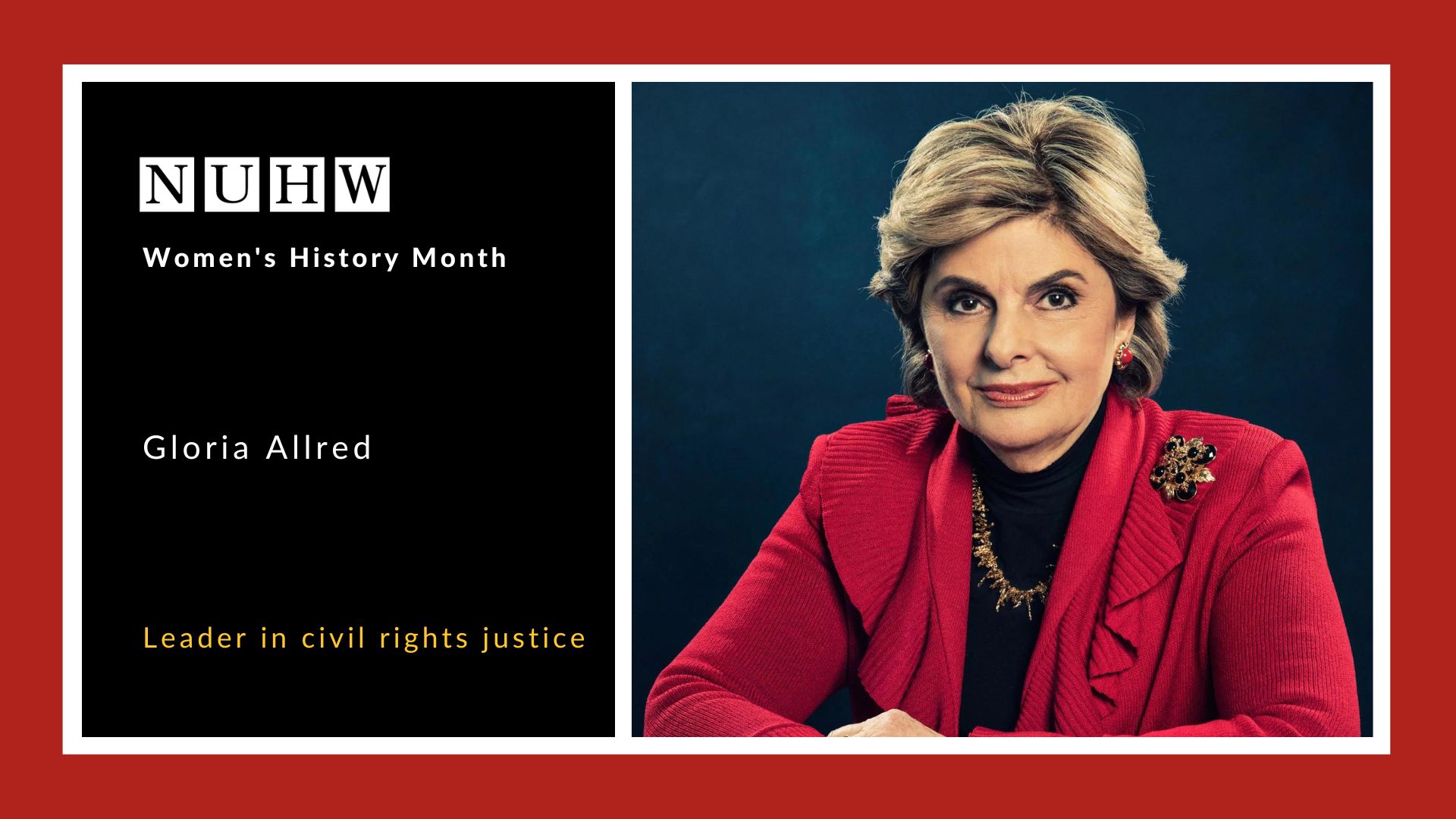 Gloria Allred National Union of Healthcare Workers
