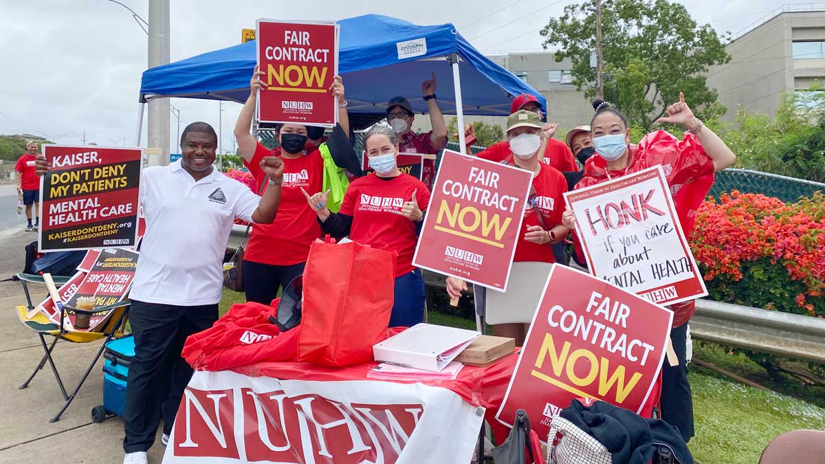 Kaiser mental health workers strike in Hawaii - National Union of ...