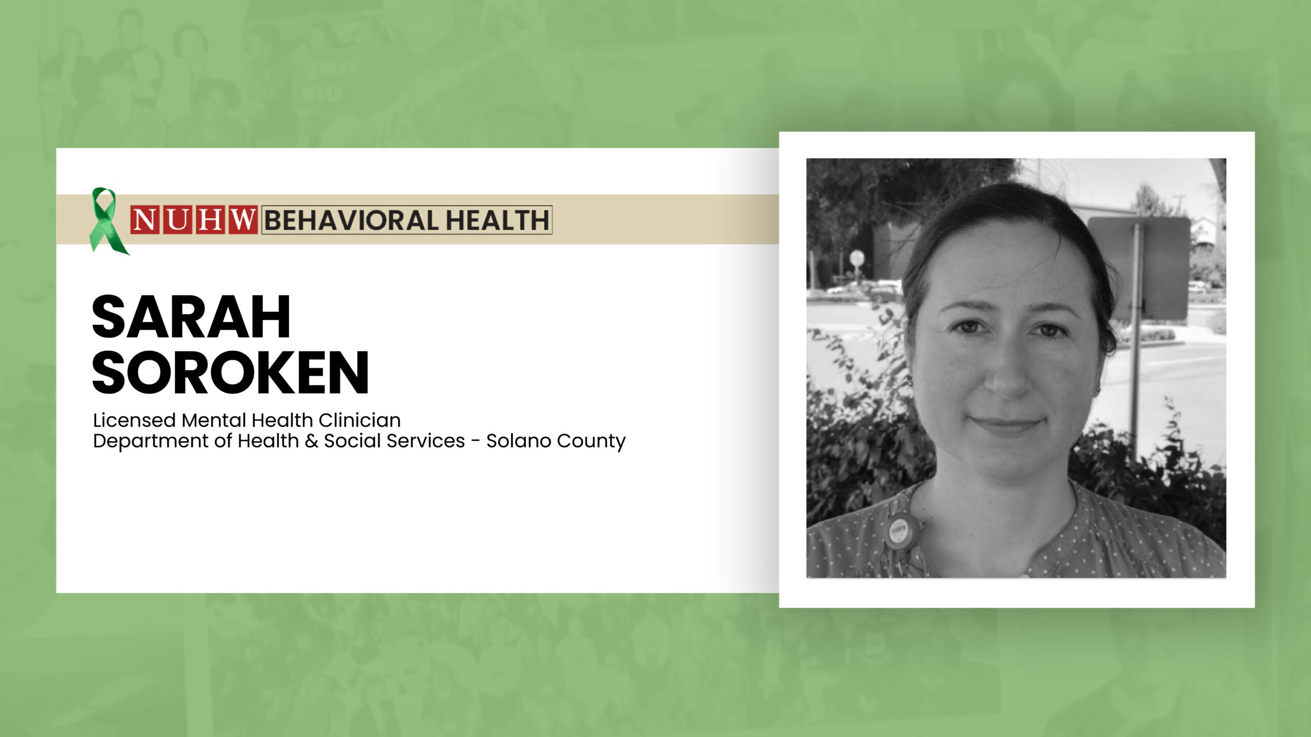 Sarah Soroken - National Union of Healthcare Workers