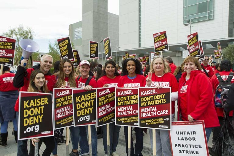 Kaiser Mental Health Strike Day 1 National Union of